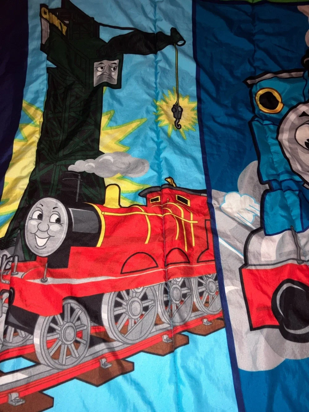 Thomas & Friends Kids Comforter Twin Reversible 2001 Vintage Red Blue Green